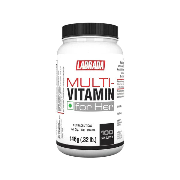 Labrada Multivitamin For HER | 100 Tablets | Women’s Daily Wellness, Energy & Immunity Support
