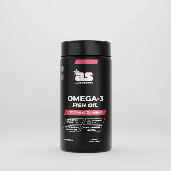 American Supps Omega 3 Fish Oil | 1000mg EPA + DHA | 60 Softgels | Supports Heart, Brain & Joint Health