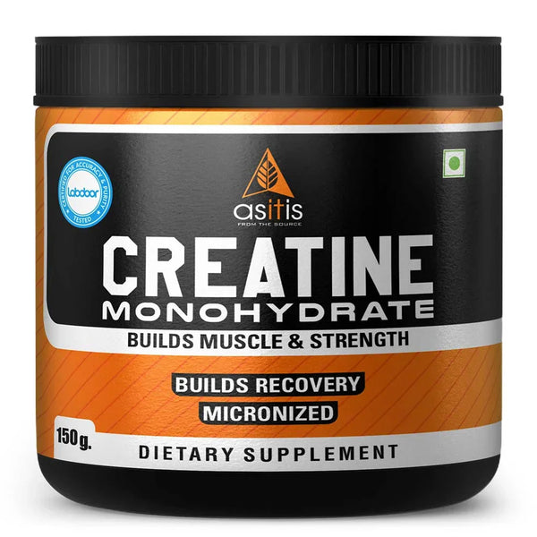 AS-IT-IS Nutrition Creatine Monohydrate | 150g / 500g | Supports Strength, Power & Muscle Growth | Flavour: Unflavoured