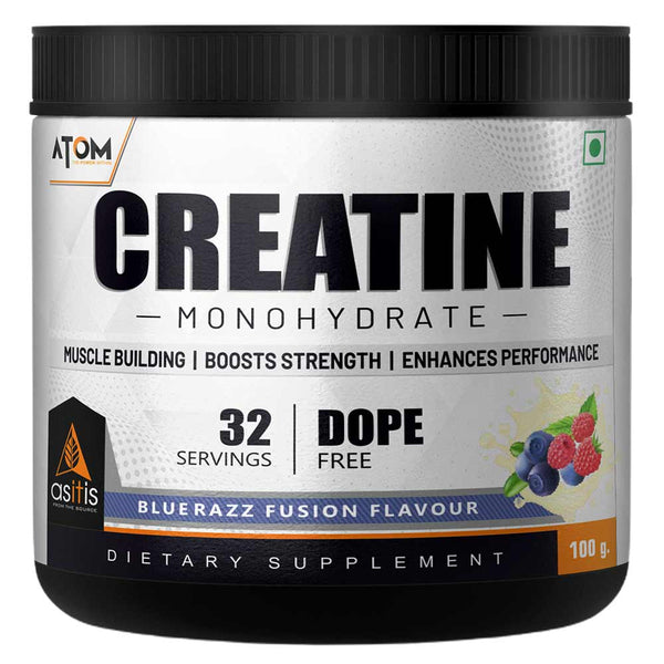 AS-IT-IS Nutrition ATOM Creatine Monohydrate | 100g / 250g | Supports Strength, Muscle Mass & Power | Enhances Workout Performance